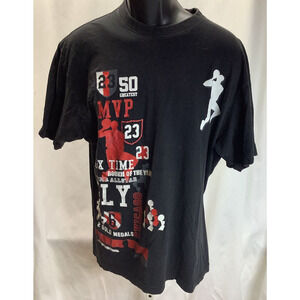 Icedout Michael Jordan 50 Greatest MVP Six Times Rookie of the Year T-Shirt XL